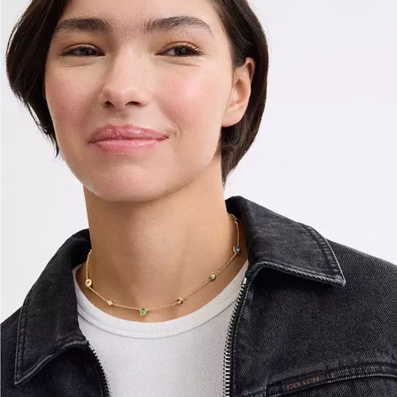 Coach Open Circle Necklace,nwt! - Picture 3 of 4